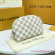 N60024 Cosmetic Pouch Damier Azur Canvas 