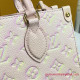 M46168 OnTheGo PM Monogram Empreinte Leather (Light Pink)