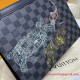 N64605 Pochette Voyage MM Damier Graphite Canvas
