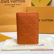 M81546 Pocket Organizer Taurillon Monogram (Orange)