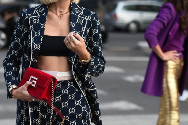 Holding Handbag