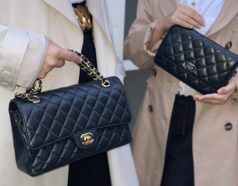 chanel bags black